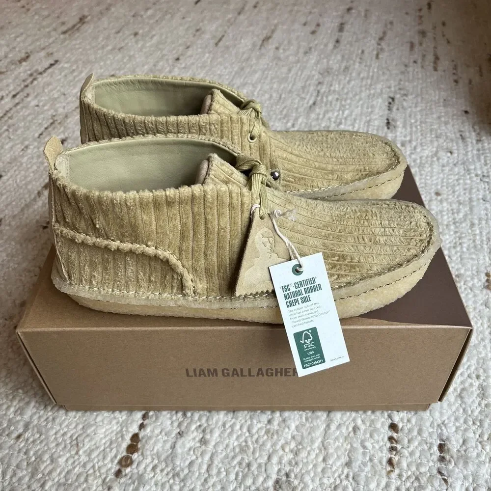 NEW Clarks x Liam Gallagher LG Collab Desert Rain Shoes Men 9 Wallabees EU 42